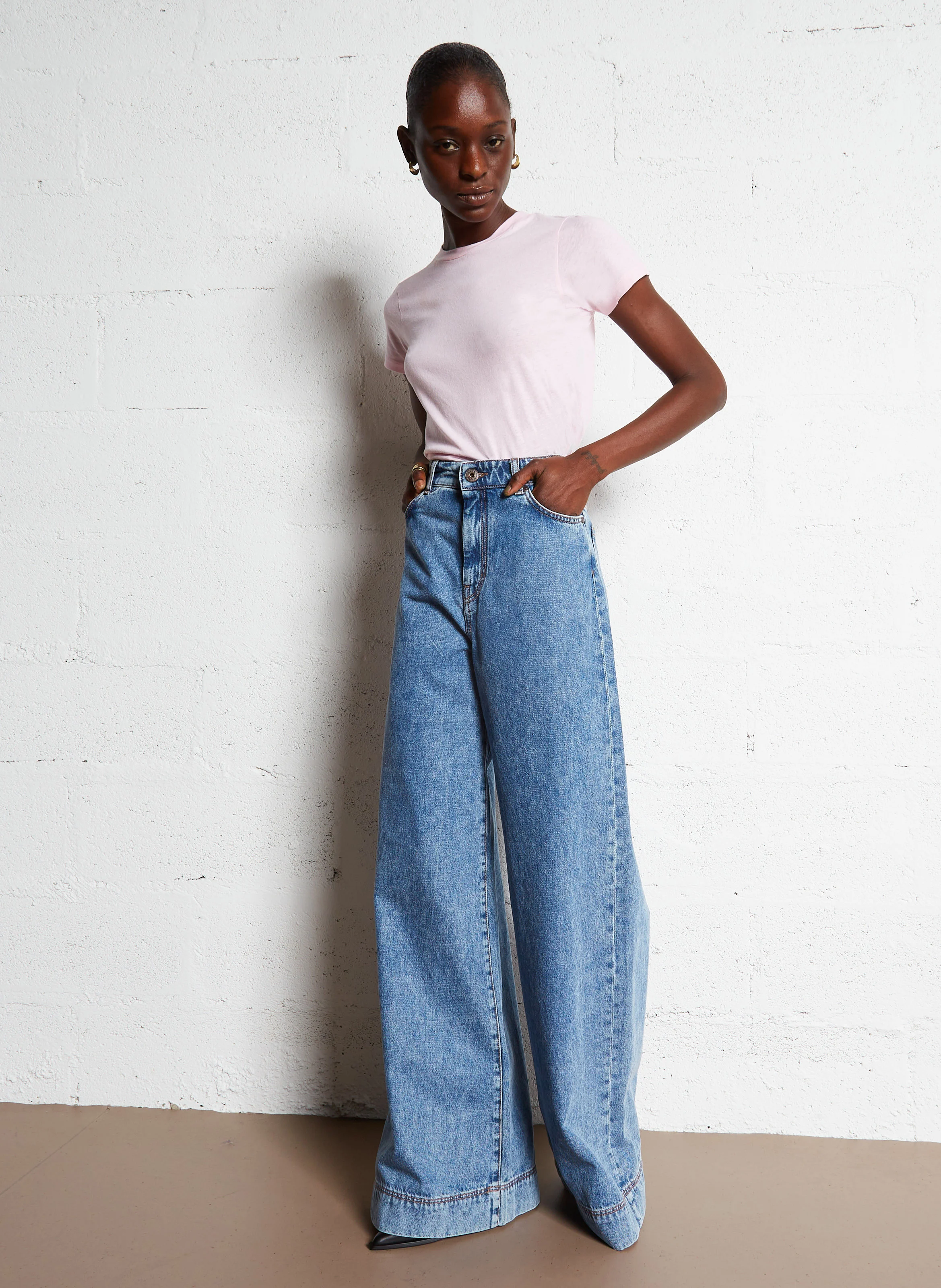 GAMIPY - Tee-shirt col rond en coton | Rose