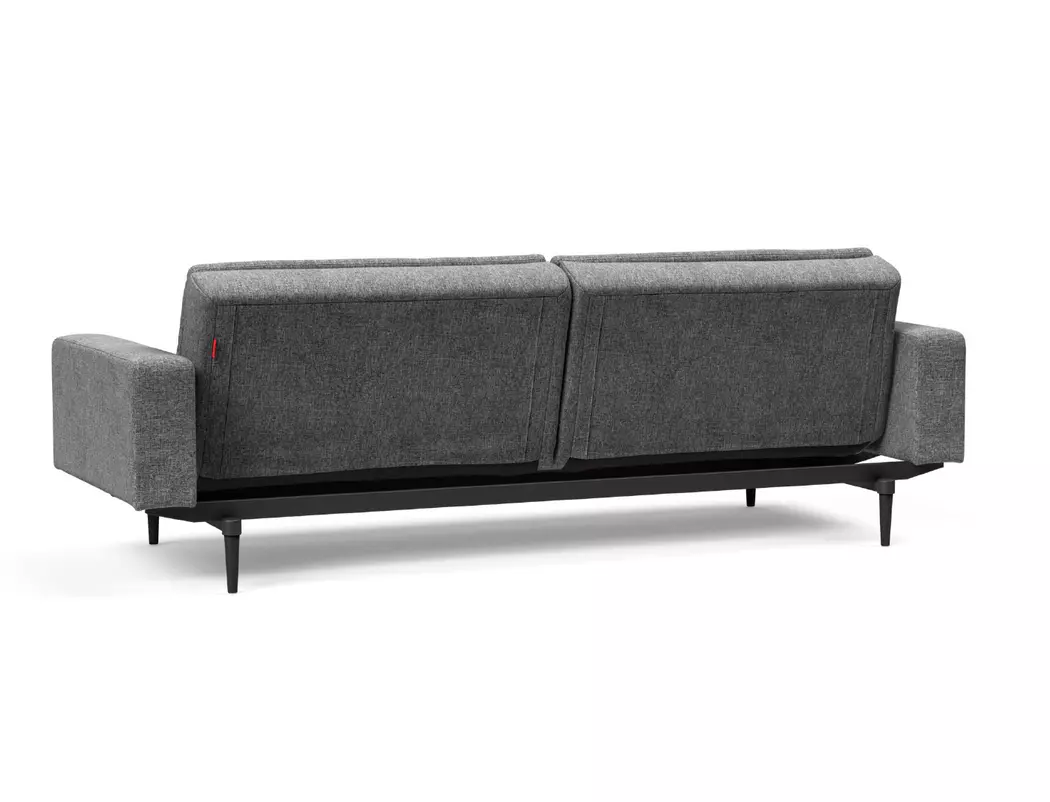 Schlafsofa mit Armlehnen Dublexo Styletto schwarz