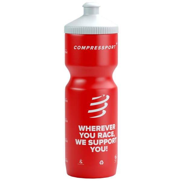 Bidon vélo COMPRESSPORT BIO CYCLING BOTTLE RED/WHITE