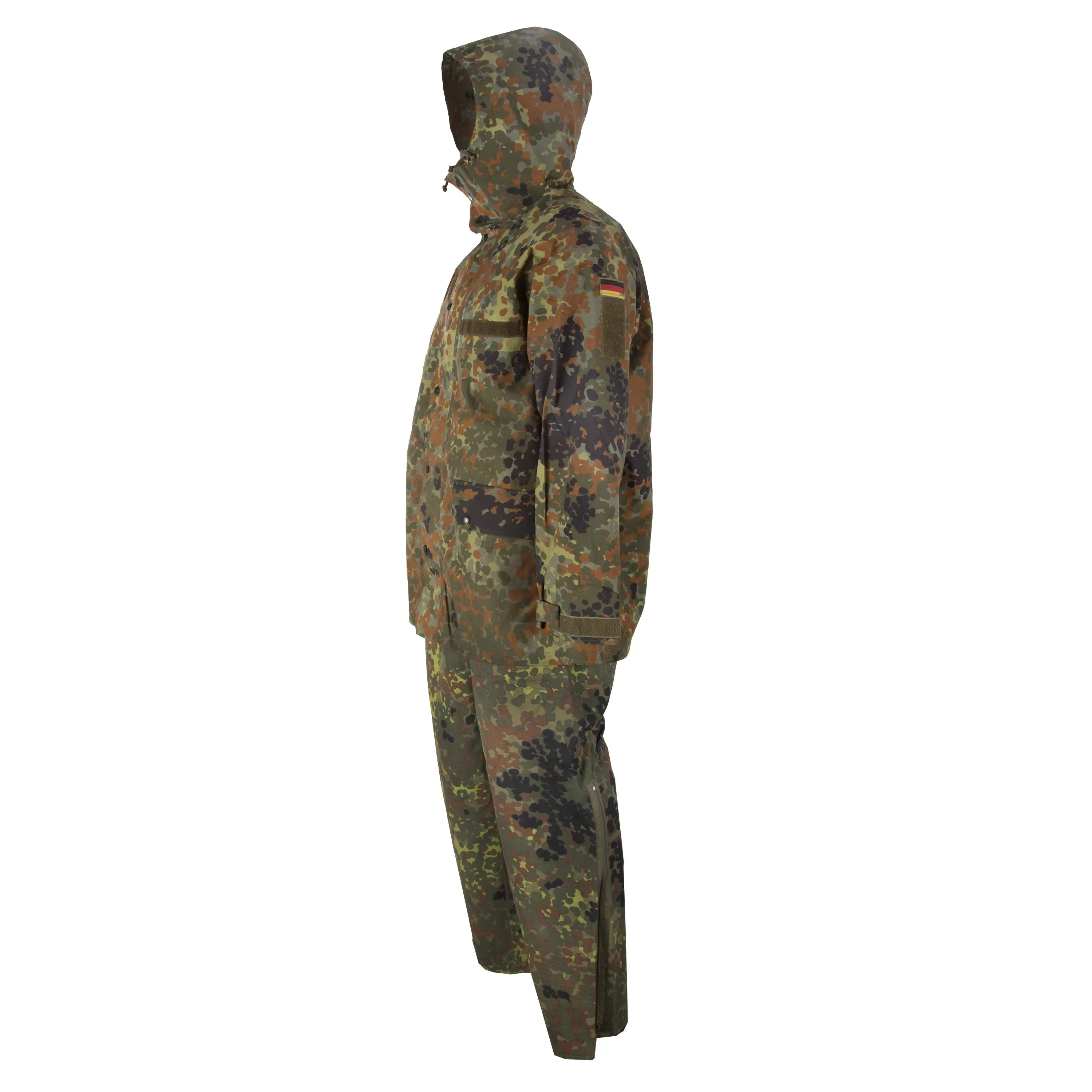 Bundeswehr Original -  BW Nässeschutzanzug flecktarn gebraucht