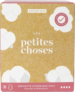 LES PETITES CHOSES Damenbinden Extra Long Bio, 8 Stück