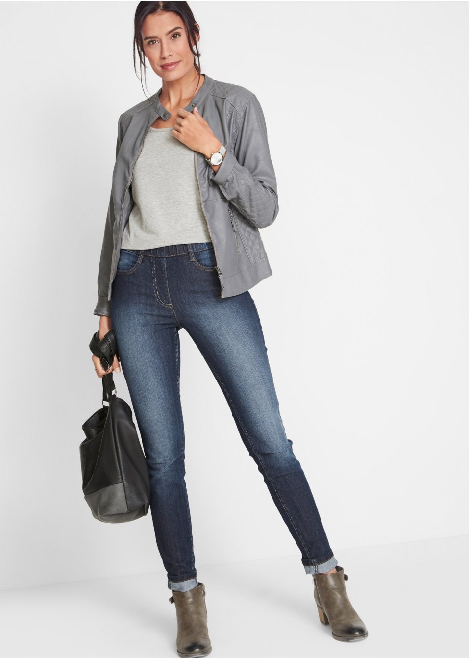 Jegging à taille confortable, Skinny
