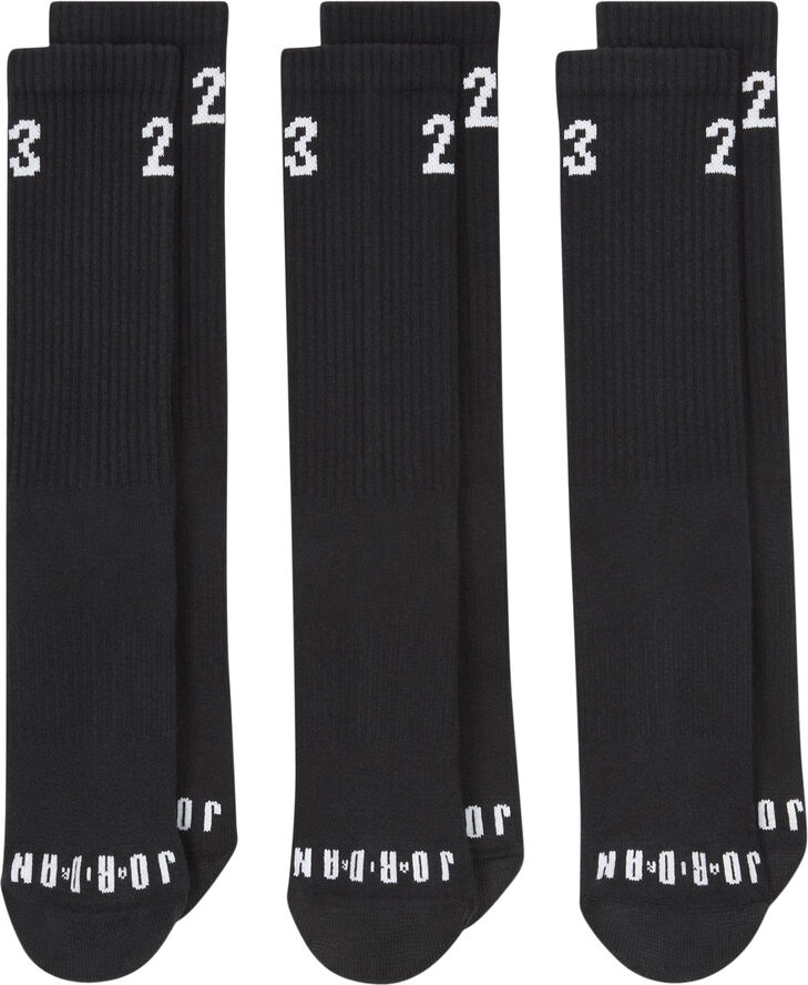Nike Jordan Essentials tennisstrømper, 3 par Sort