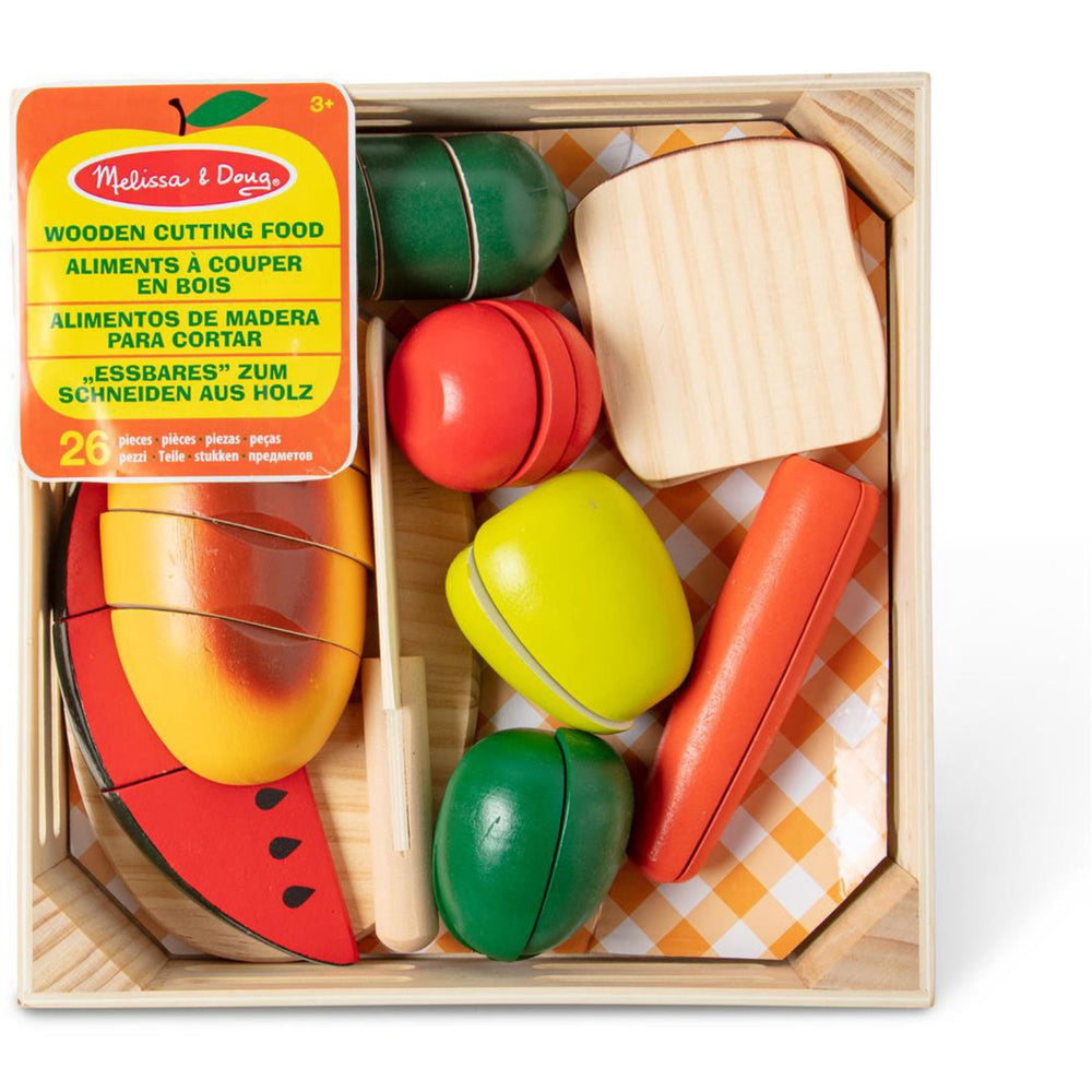 Køb Melissa & Doug Multifarvet Wooden Food Playset Cutting Food