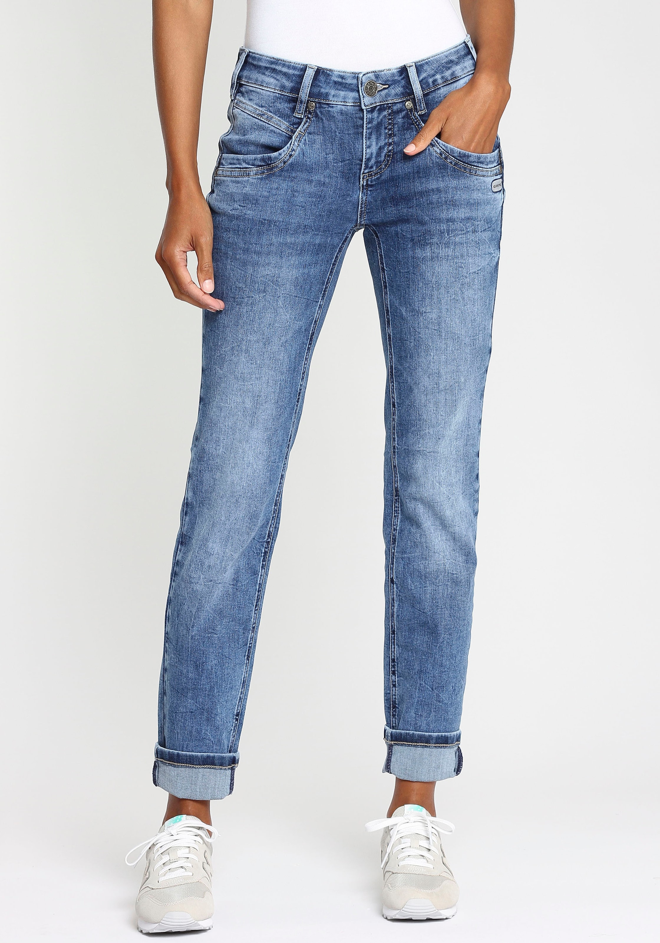 GANG Slim-fit-Jeans »94JOJO« Bewegungsfreiheit mit grosser Formstabilität