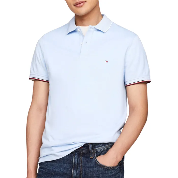 Tommy Hilfiger Mouline Oxford Tipping Slim Polo Heren