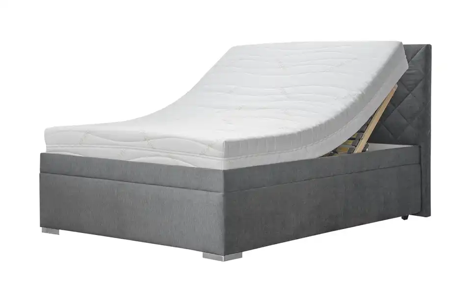 Polsterbett Klara 120 cm Grau