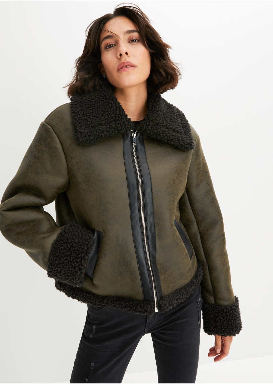 Veste synthétique imitation mouton