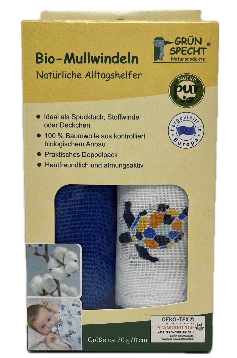 Grünspecht Bio Mullwindeln 