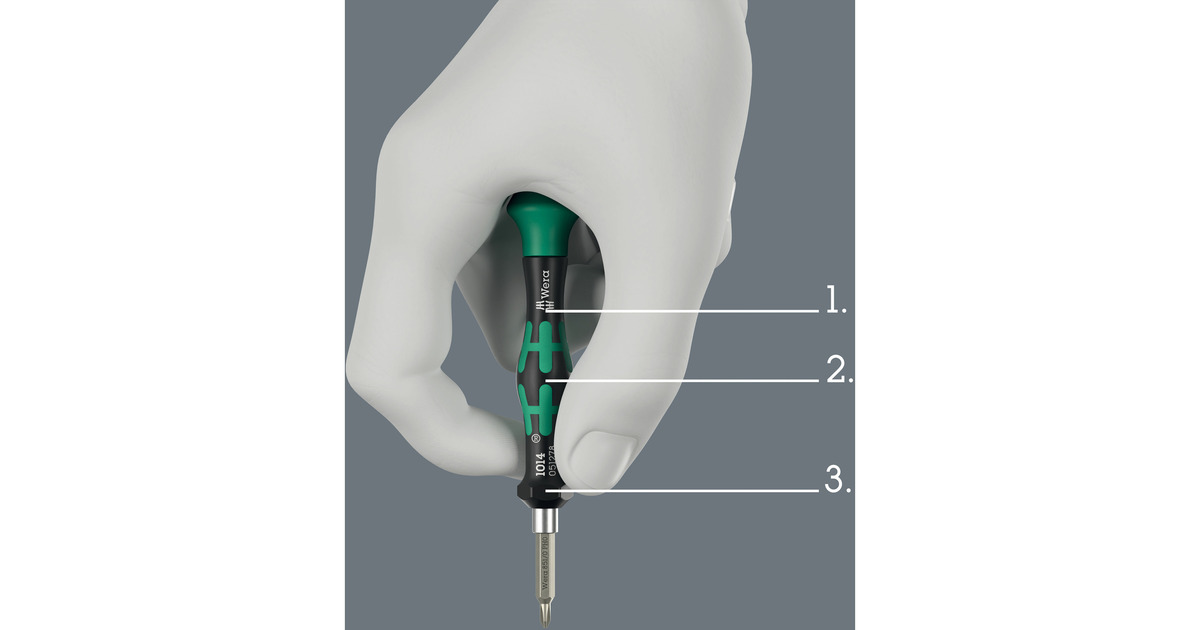 WeraTool-Check Modular Micro 1, 21‑delig bitset  (Zwart/groen)