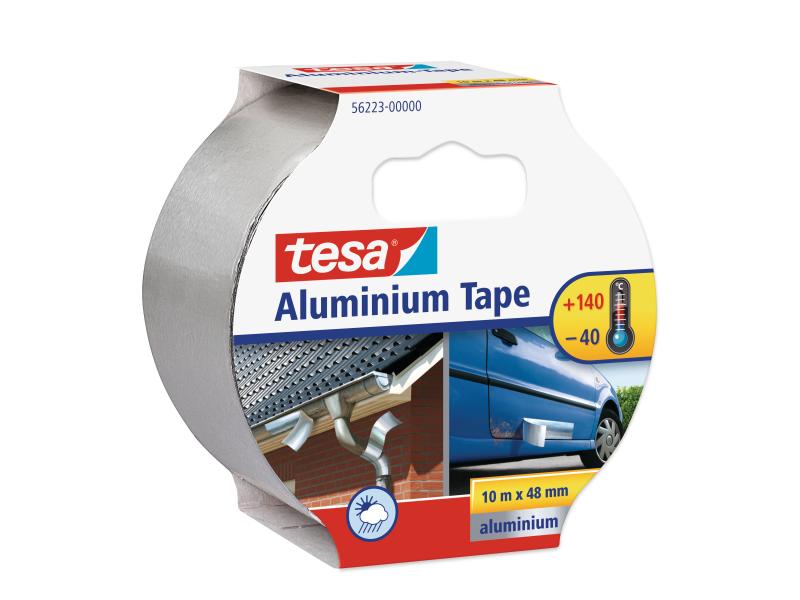 tesa Aluminiumband Tape 10 m x 50 mm Aluminiumband, 50 mm x 10 m