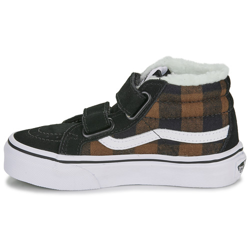 Vans - UY SK8-MID REISSUE V PLAID SHERPA - Noir / Marron