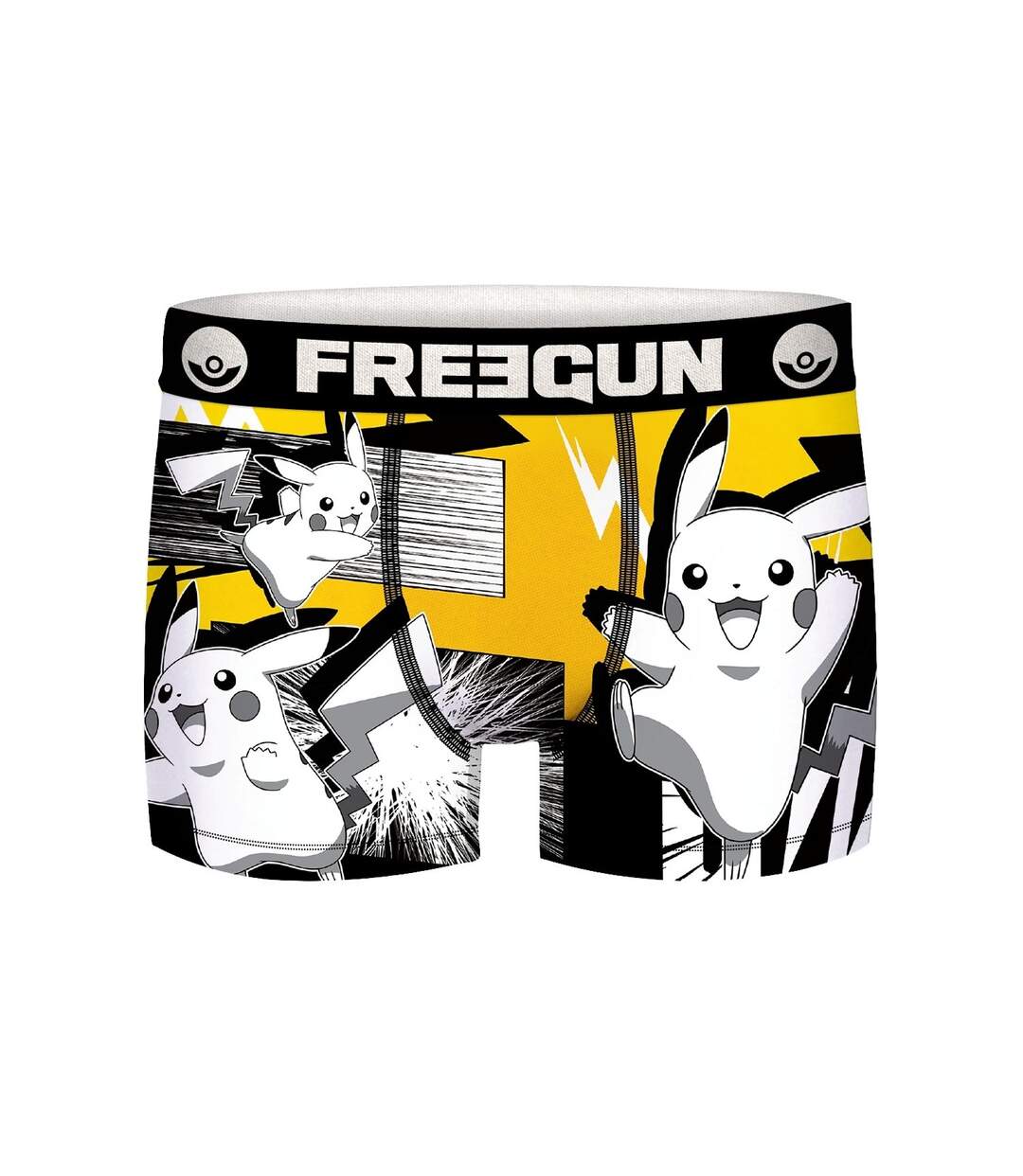 Boxer Homme Pikachu, Calecon Homme, POKEMON, Doux et Infroissable (Lot de 4)