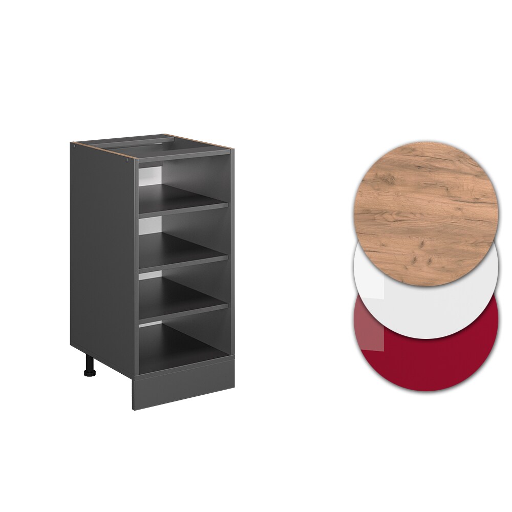 Vicco Regalunterschrank Küchenschrank Küchenzeile R-Line 40 cm Anthrazit Fächer