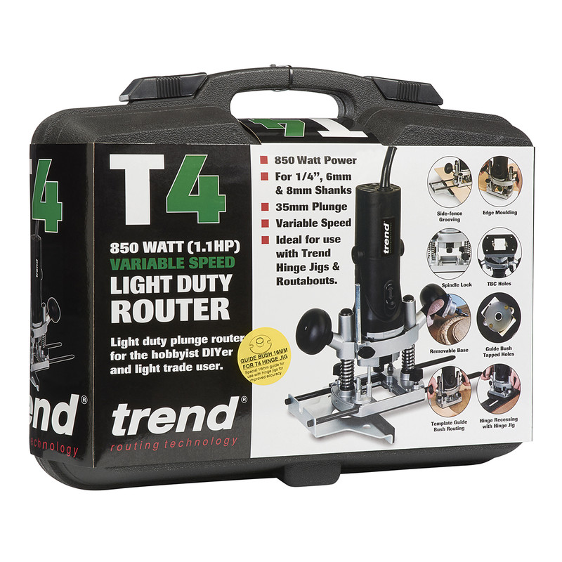 Trend T4 bovenfreesmachine 850W 1/4