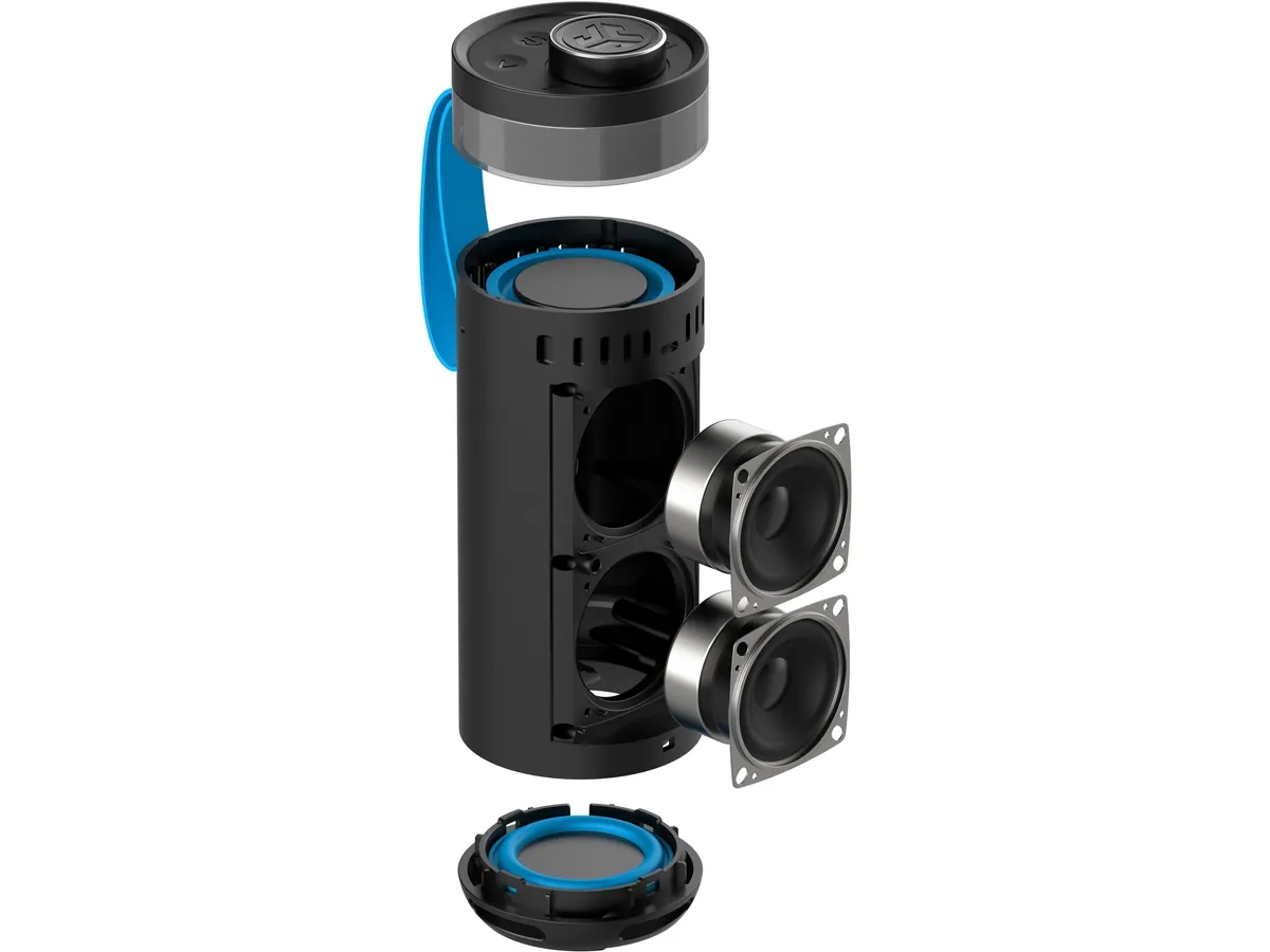 GO Party Wireless Bluetooth Lautsprecher mit RGB Beleuchtung und IPX6 (IEUSBGORBLK82) - Schwarz