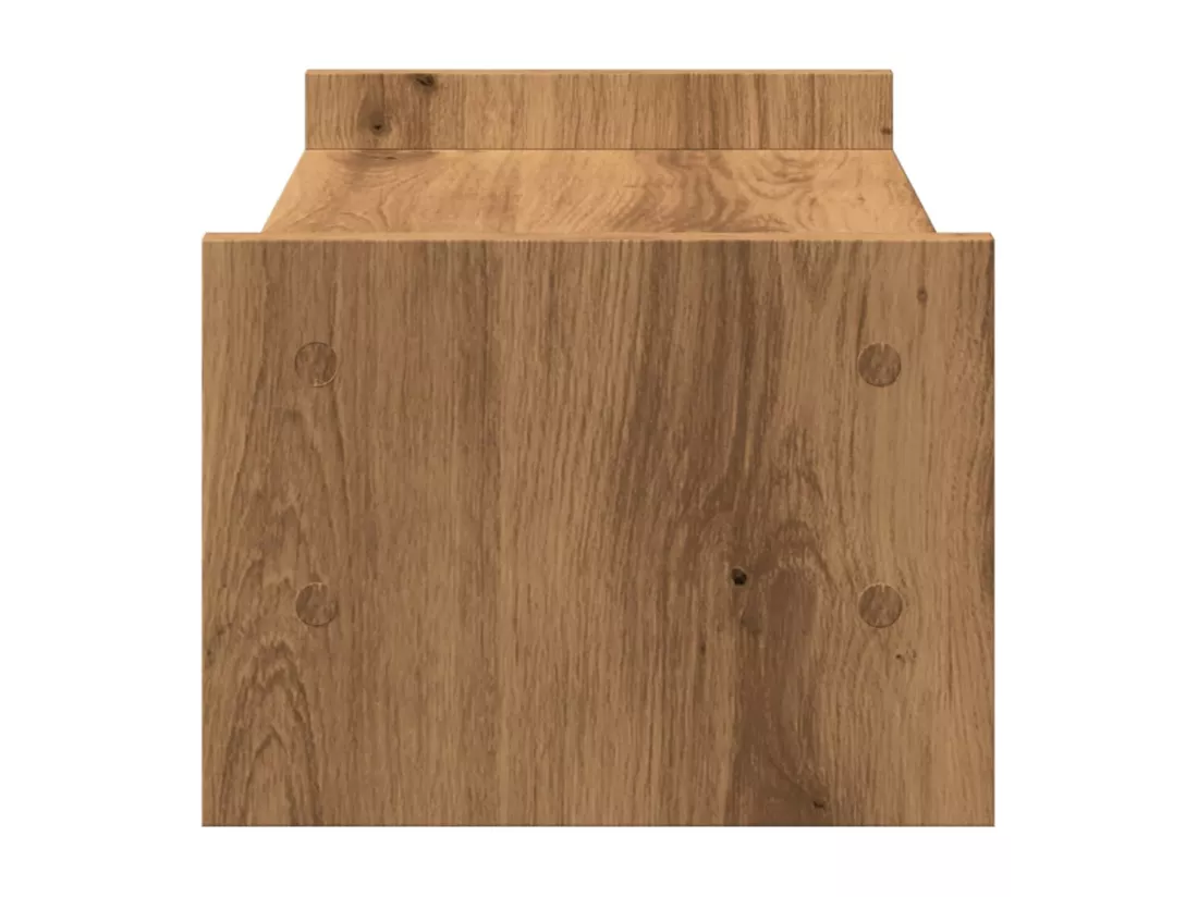 Support de moniteur chêne artisanal 50x27x20 cm bois ingénierie