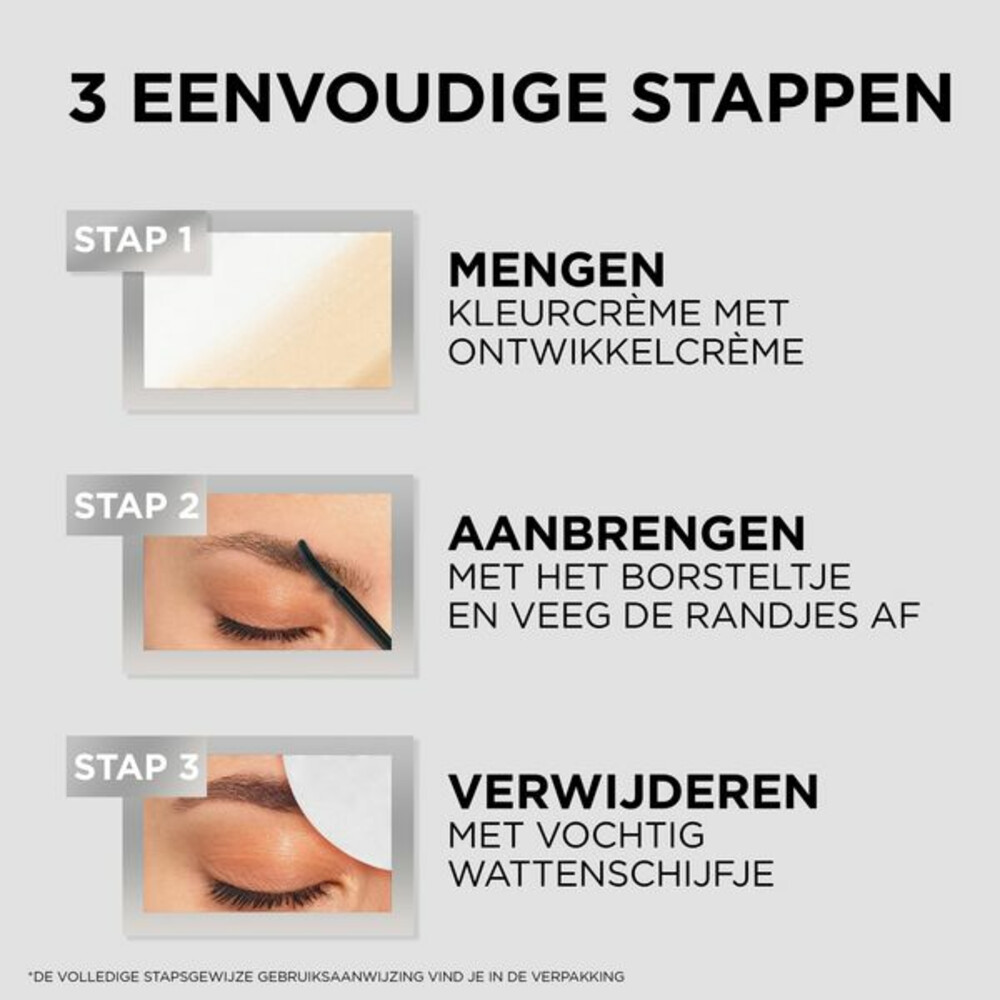L'Oréal Brow Color Wenkbrauwverf 1.0 Black30 ml