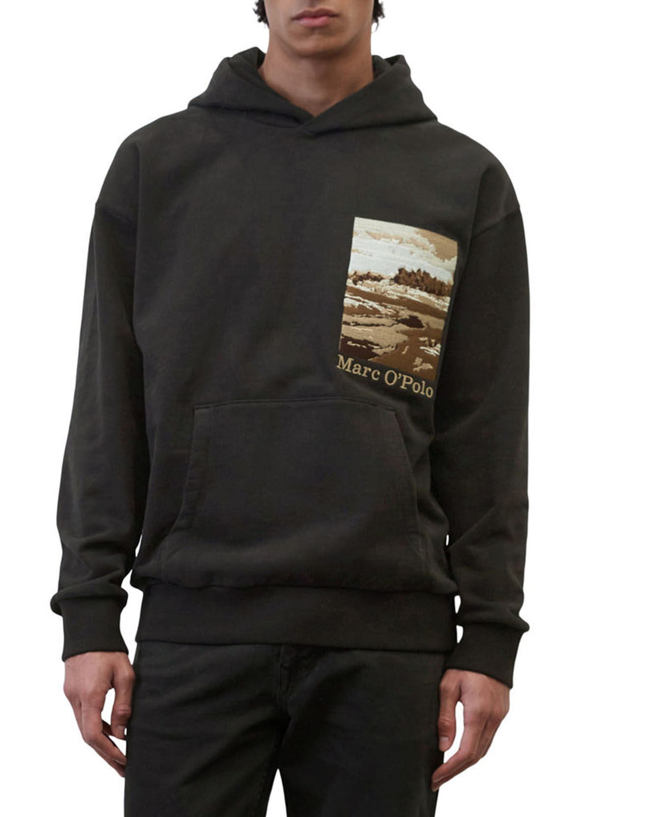 Marc O'Polo Sweat 100% Coton Bio Artwork noir