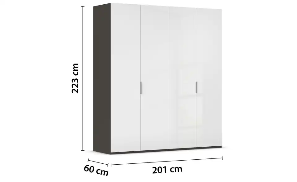 Drehtürenschrank Fifty 201 cm 4 Stück