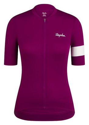 Maillot manches courtes Rapha Core Lightweight Jersey Mauve/Blanc Femme