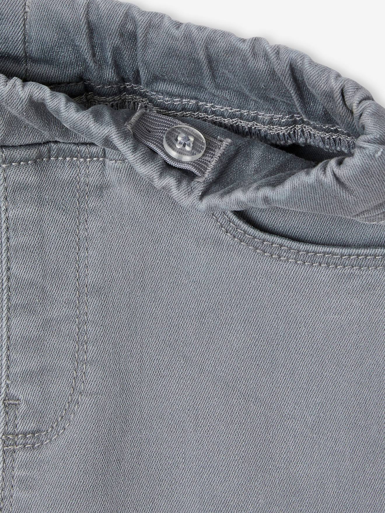 Calça jeans básica tregging para meninas cor pedra