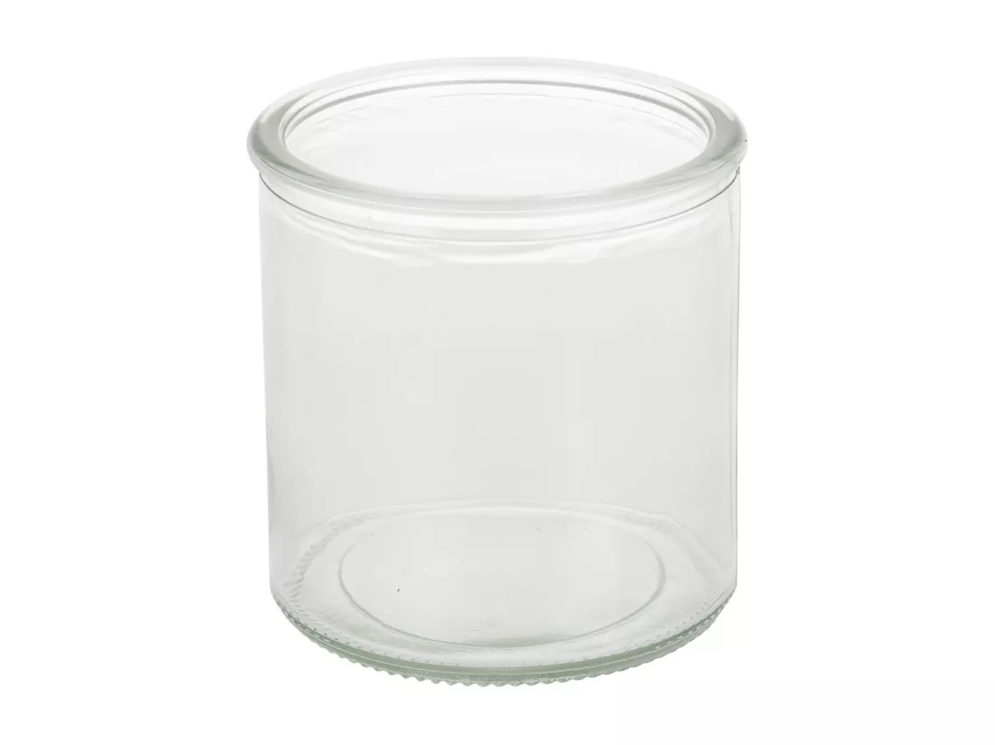 Lanterne en bambou avec bougeoir en verre