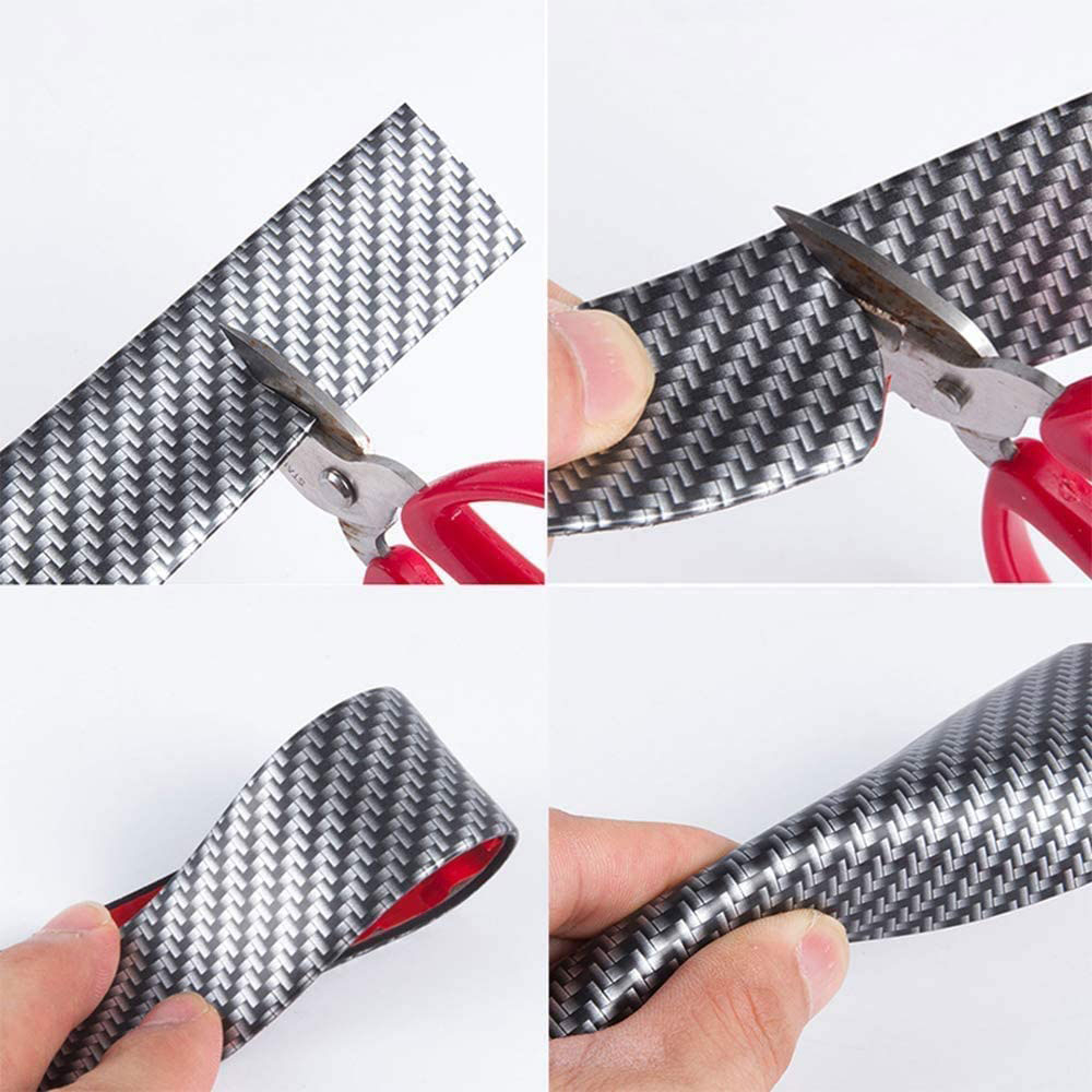 (5mx5cm) Auto Einstiegsleisten Schutz Selbstklebende Lack Schutzfolie - Carbon Look