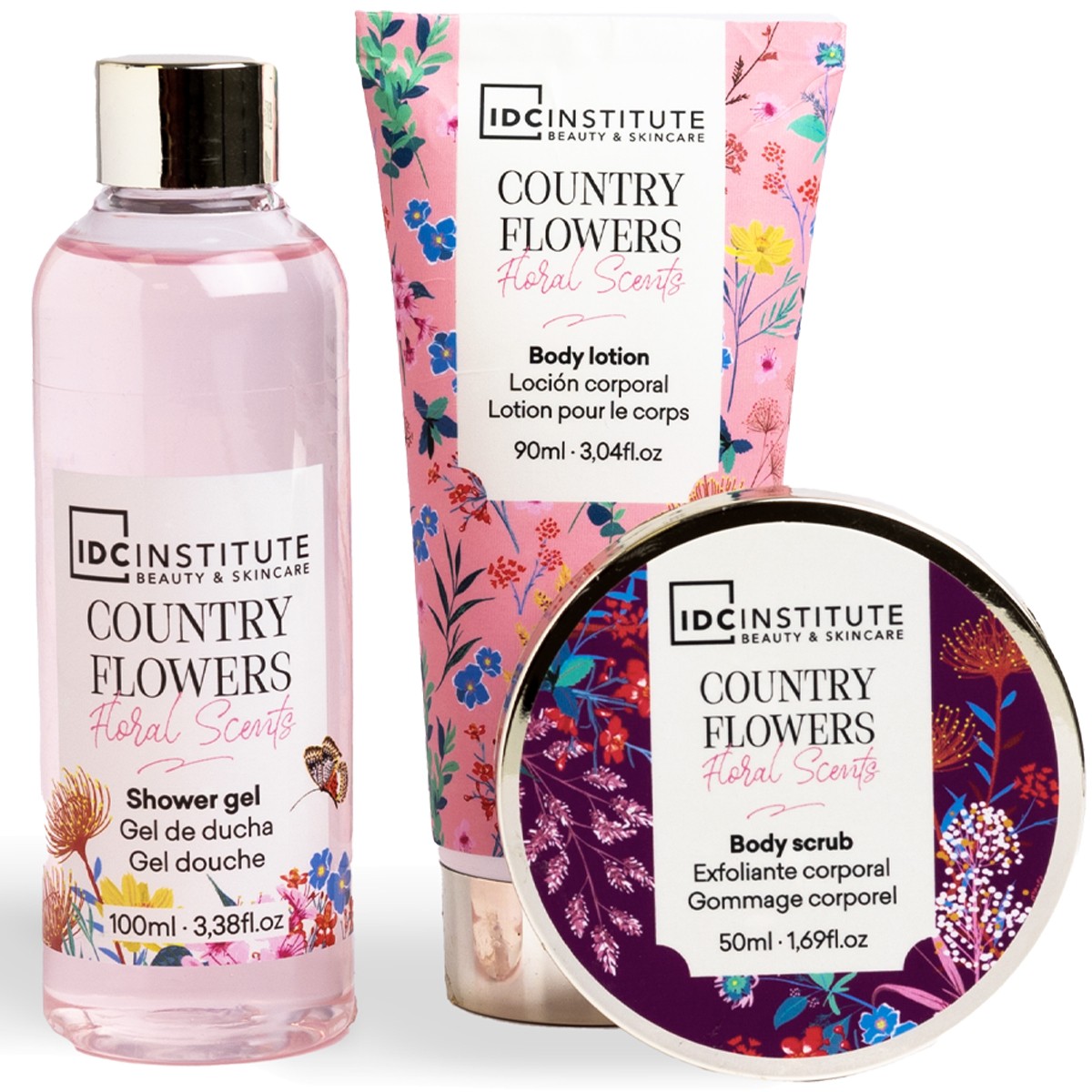 Cage de bain - Country Flowers - Corps - 3 produits