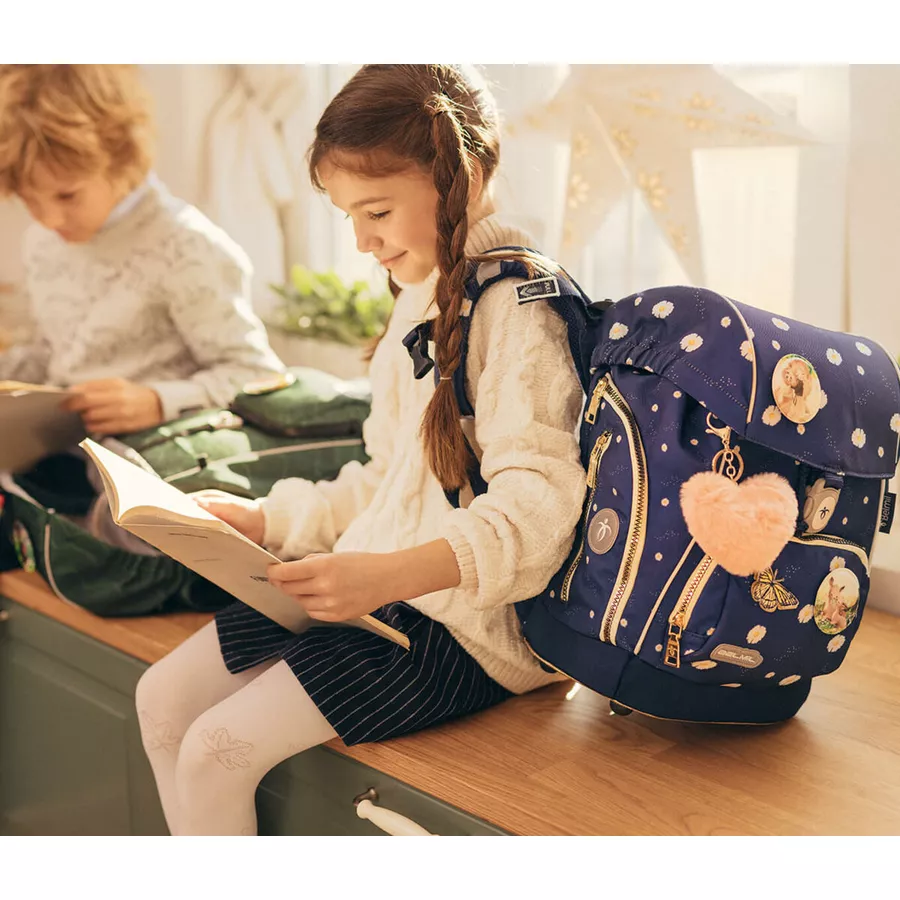 Belmil Schulranzen Premium Comfy Plus Set 6-teilig Daisy