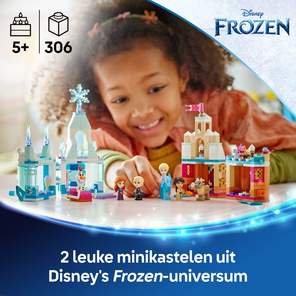 LEGO Disney Princess mini kasteel van Arendelle en Elsa's ijspaleis 43278