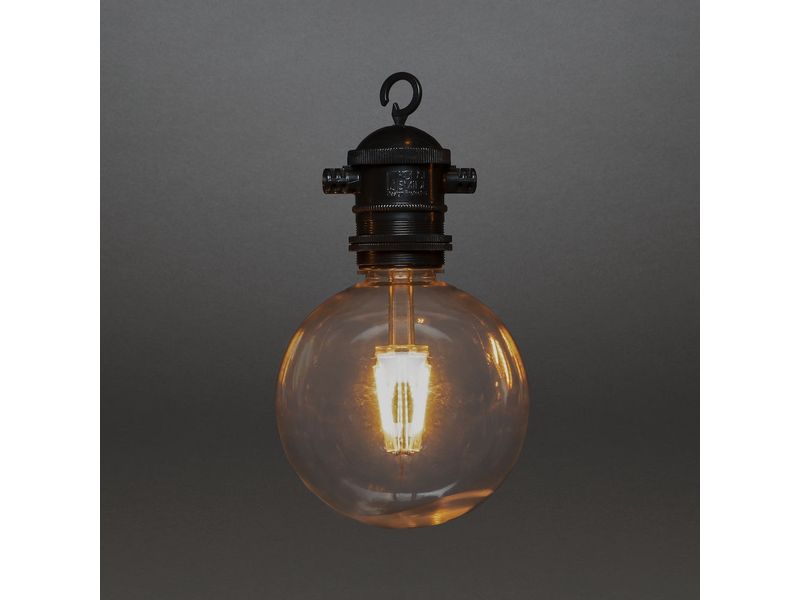 Konstsmide Lichterkette Solar 2337, 10 LEDs, Transparent Solarbetriebene LED-Lichterkette