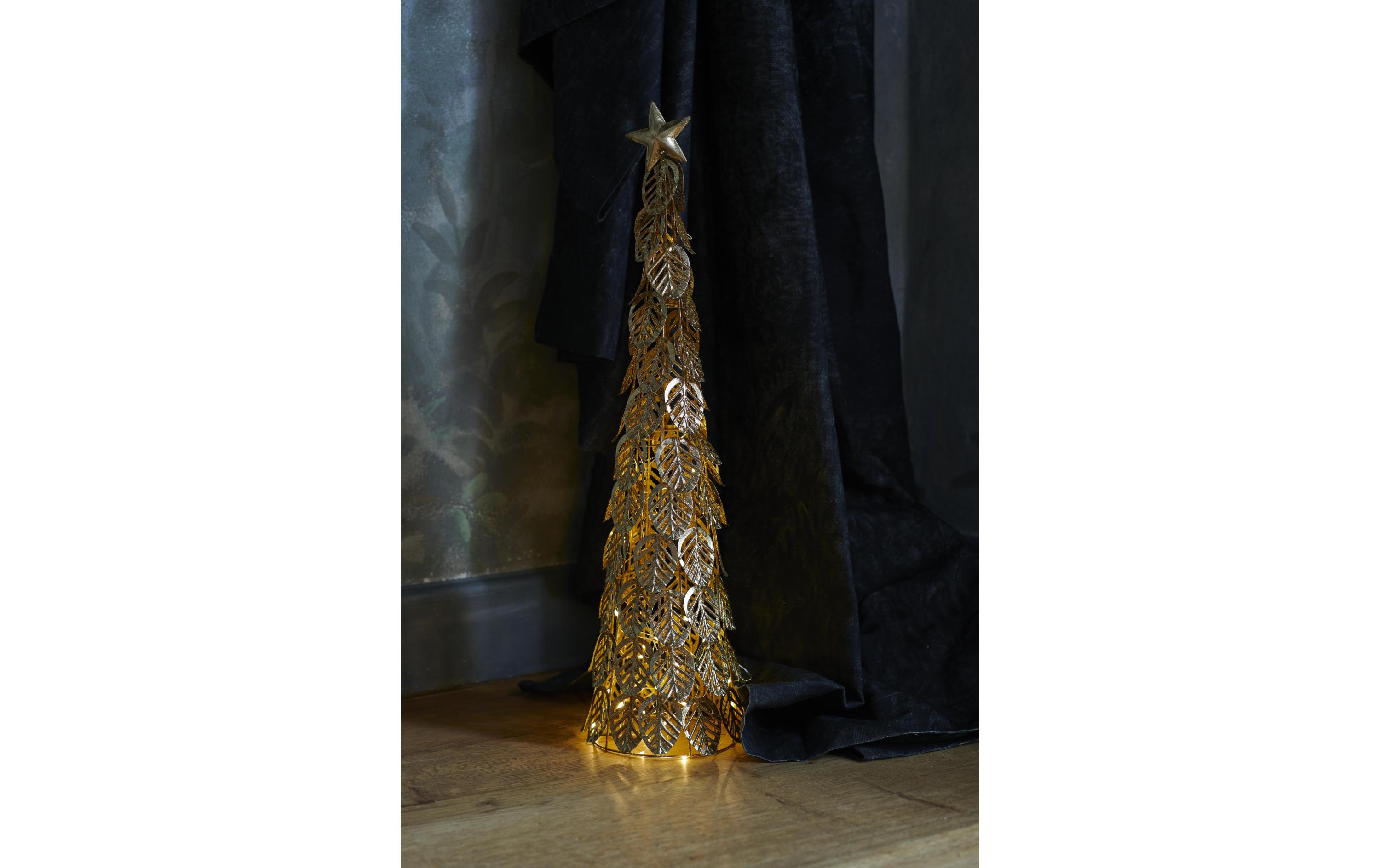 Tischdeko Kirstine, 63.5 cm, GoldLED Dekobaum
