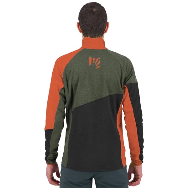Veste polaire ski rando KARPOS FEDERA F-Z FLEECE BLACK SAND/THYME/SPICY ORANGE