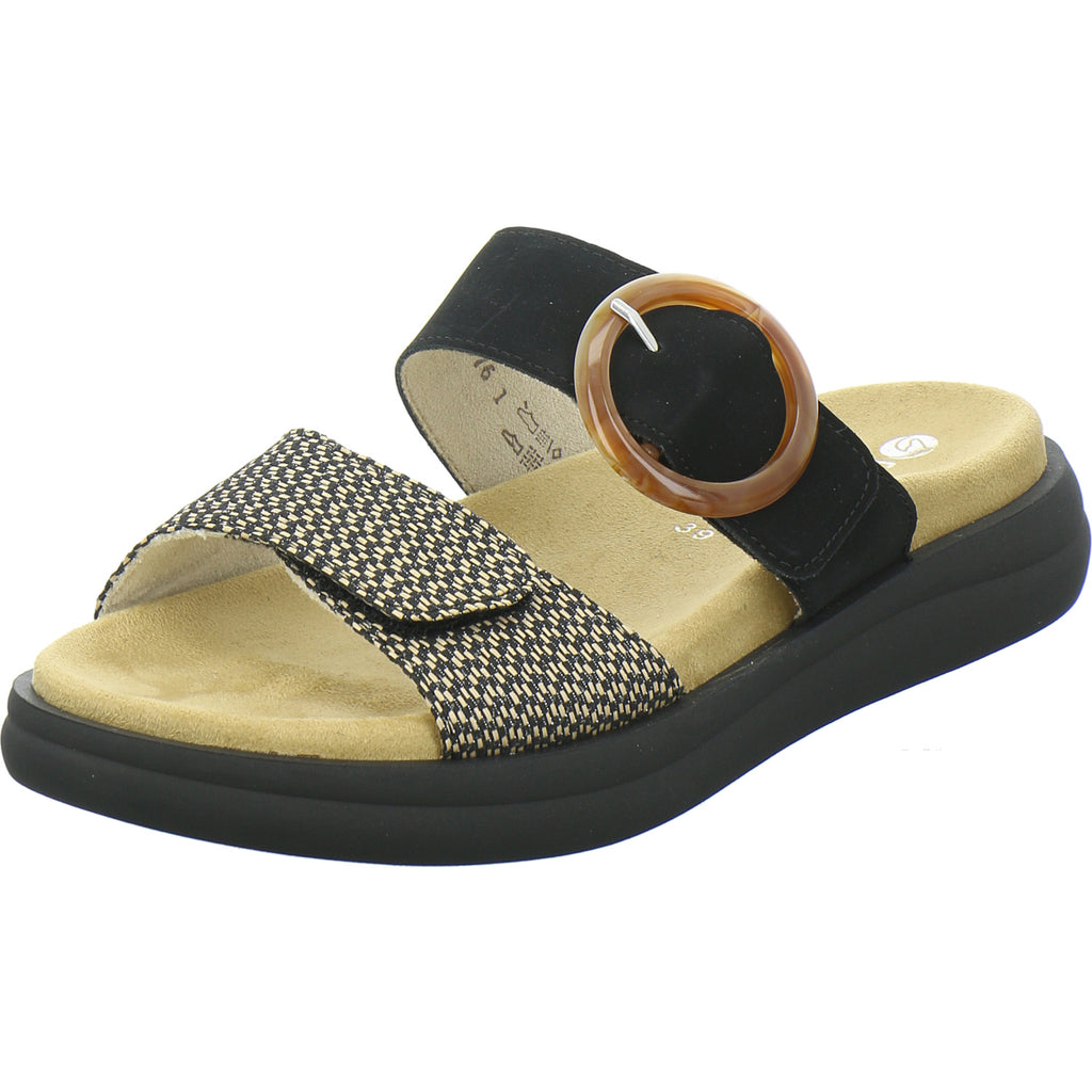 Remonte Pantoletten Damen Schwarz-kombi