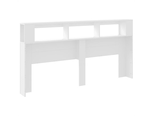 VIDAXL - Tête de lit à led blanc 200x18,5x103,5 cm bois d'ingénierie