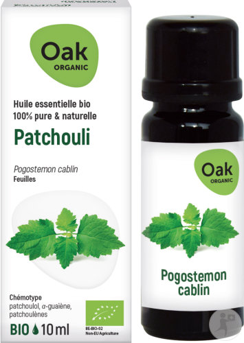 Oak Organic Patchouli Huile Essentielle 100% Pure Et Naturelle Flacon 10ml