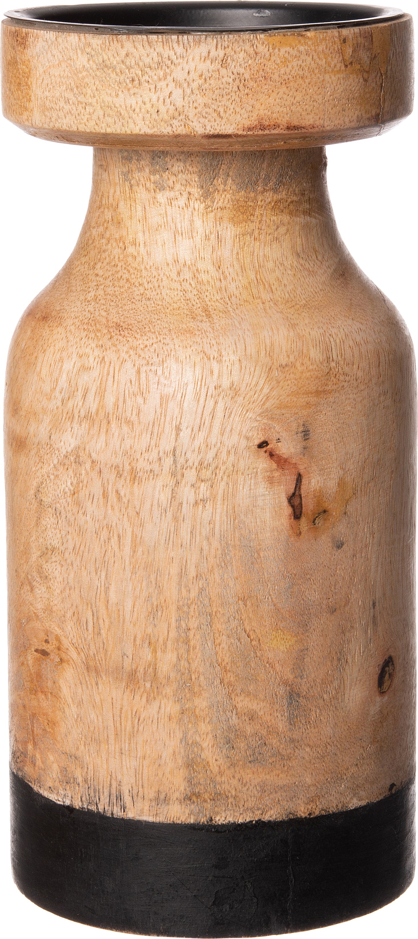 Intratuin kandelaar Kris naturel / zwart D 10 H 20 cm