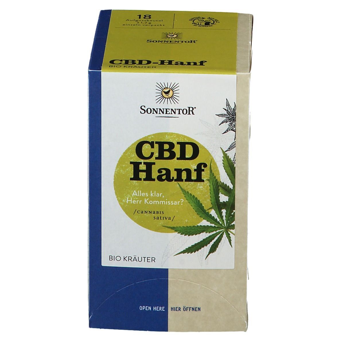 SonnentoR Hanf-CBD Tee Doppelkammerbeutel
