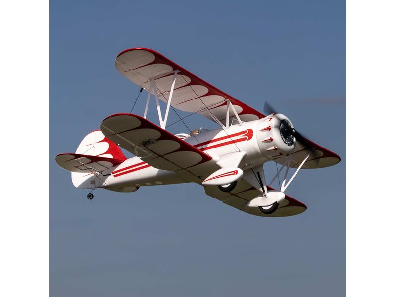 E-flite Doppeldecker UMX WACO 550 mm Weiss, BNF Basic UMX Scale Doppeldecker mit Brushless Antrieb und Spektrum Technik