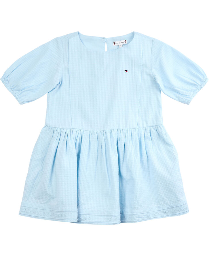 Tommy Hilfiger GRID DOBBY DRESS S/S Chambray sky