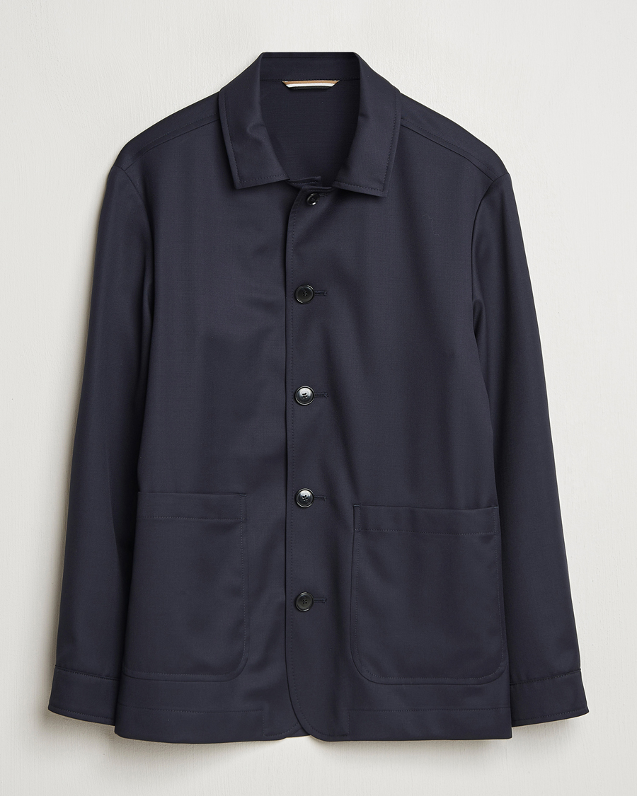 BOSS BLACK Carper Overshirt Dark Blue