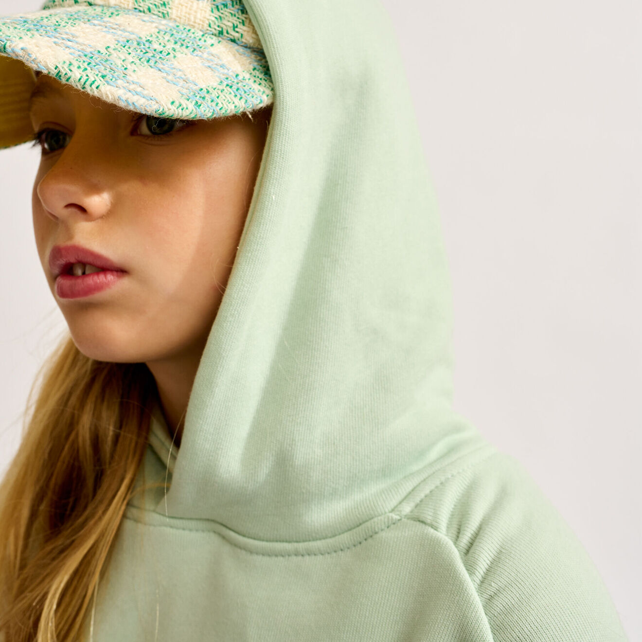 Bellerose Sweat à capuche Flounce opale