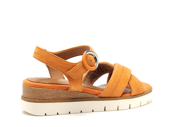 Tamaris nu pieds plats femme 28202 42 velours orange