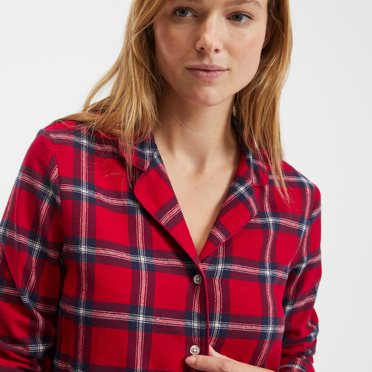 COLEÇÕES LA REDOUTE<br>Camisola xadrez de flanela