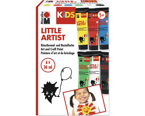Marabu KiDS Kleine Kunstenaar Assortiment 6x36 ml