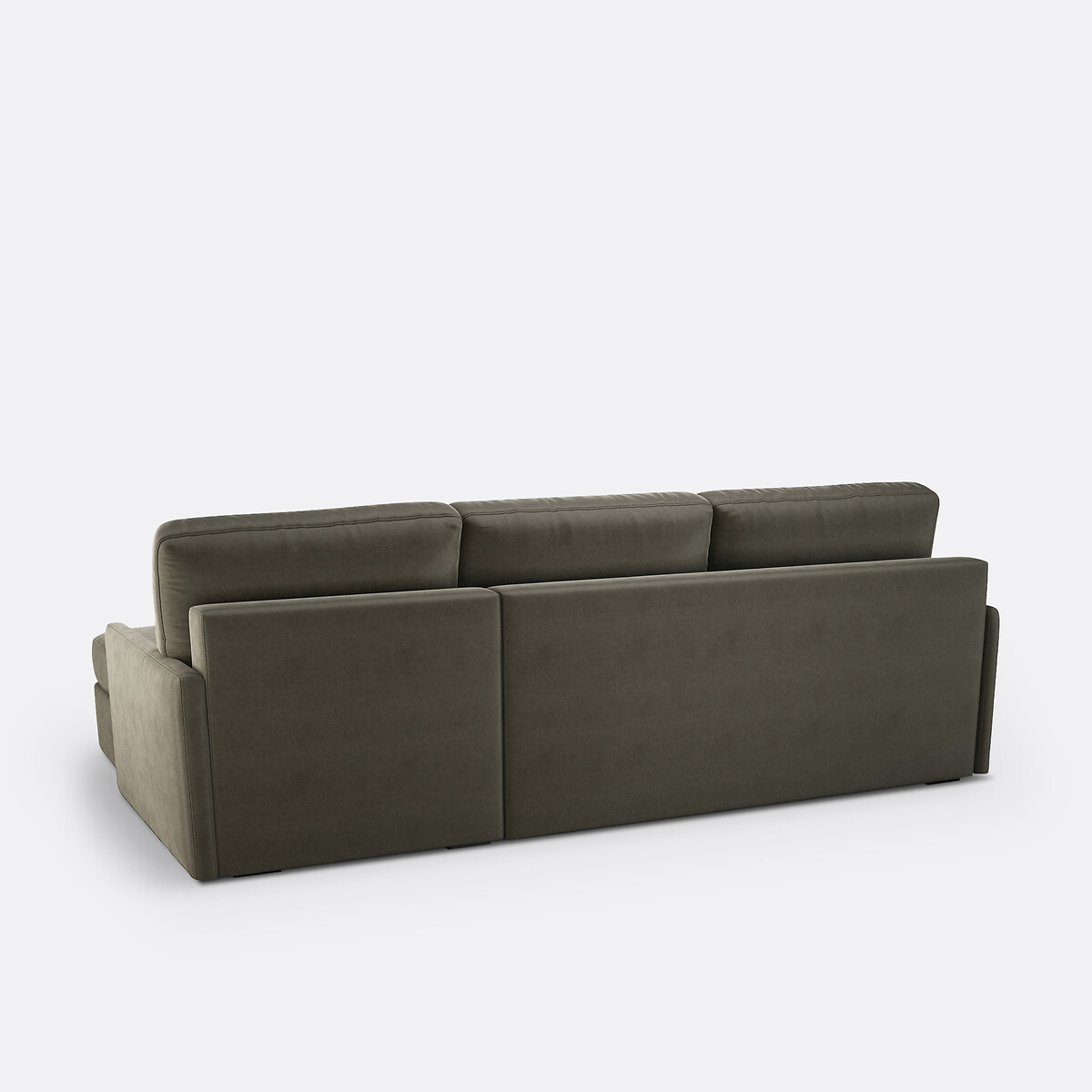LA REDOUTE INTERIEURS<br>Sofá-cama de canto em veludo, espuma Marta