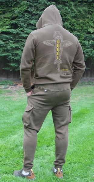 Sweat à capuche Vass 'Carp Rising' édition kaki
