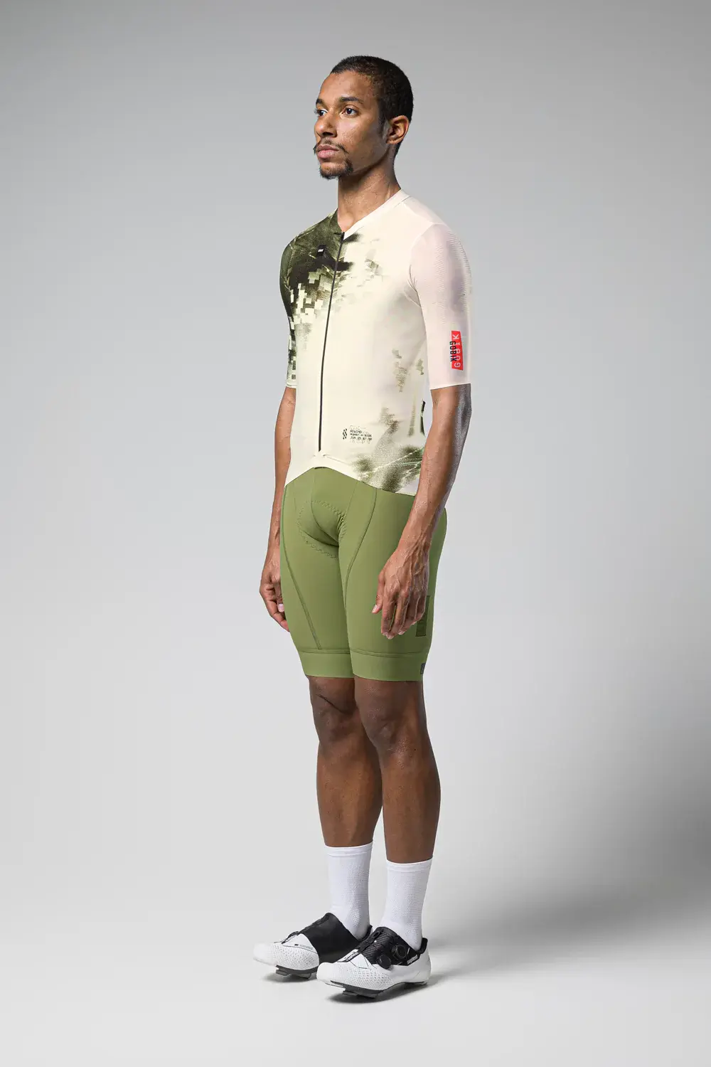 Gobik Attitude 2.0 Fietsshirt Korte Mouwen Groen/Wit Heren
