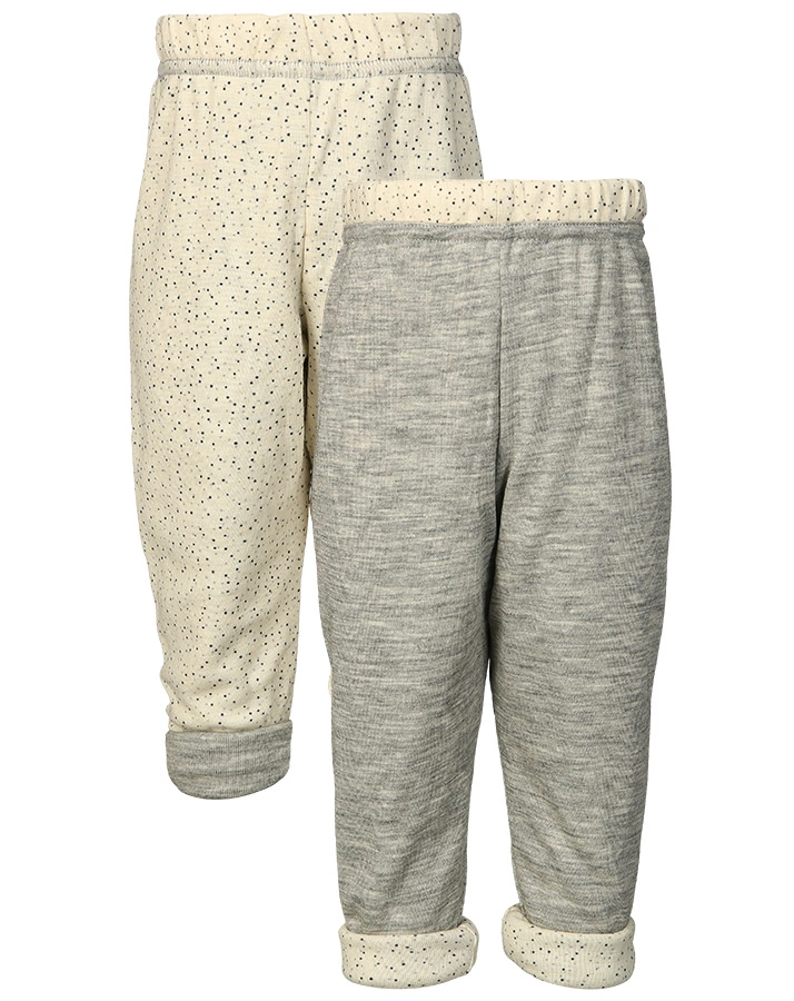 Wende-Hose MODERN NATURE mit Seide in beige/hellgrau